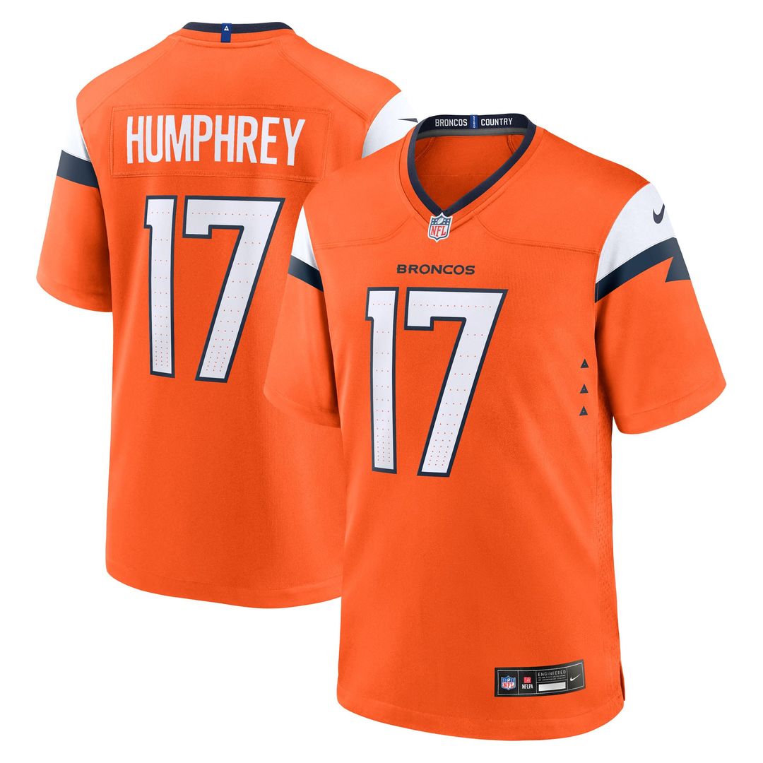 Denver Broncos Lil'Jordan Humphrey Nike Orange Team Game Jersey - product image 1