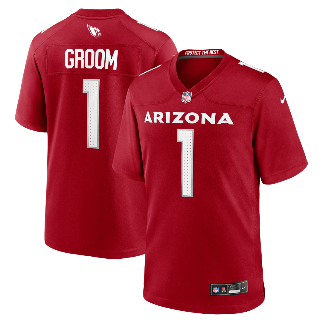 Arizona Cardinals Number 1 Groom Nike Cardinal Game Jersey - product image 1