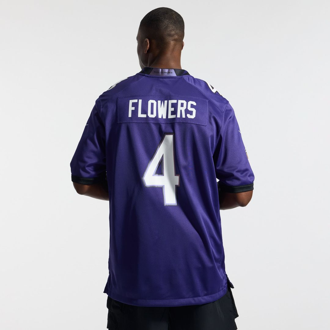 Baltimore Ravens Zay Flowers Nike Purple Team Game Jersey - product image 4