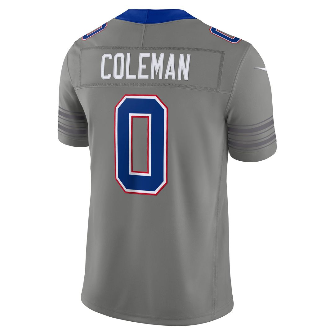 Buffalo Bills Keon Coleman Nike Gray Nickel City Vapor F.U.S.E. Stitched Limited Jersey - product image 3