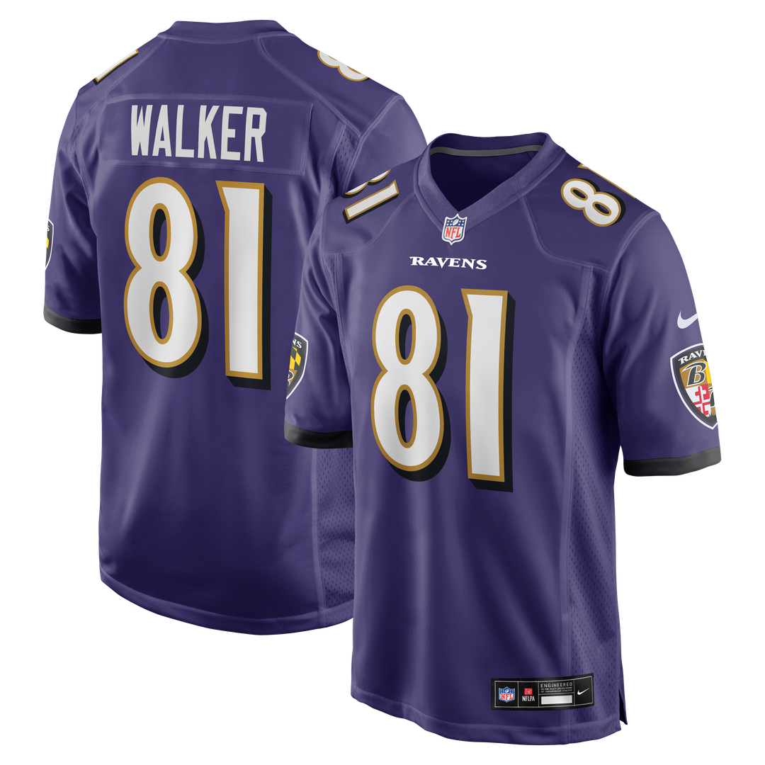 Baltimore Ravens Devontez Walker Nike Purple Team Game Jersey - product image 1