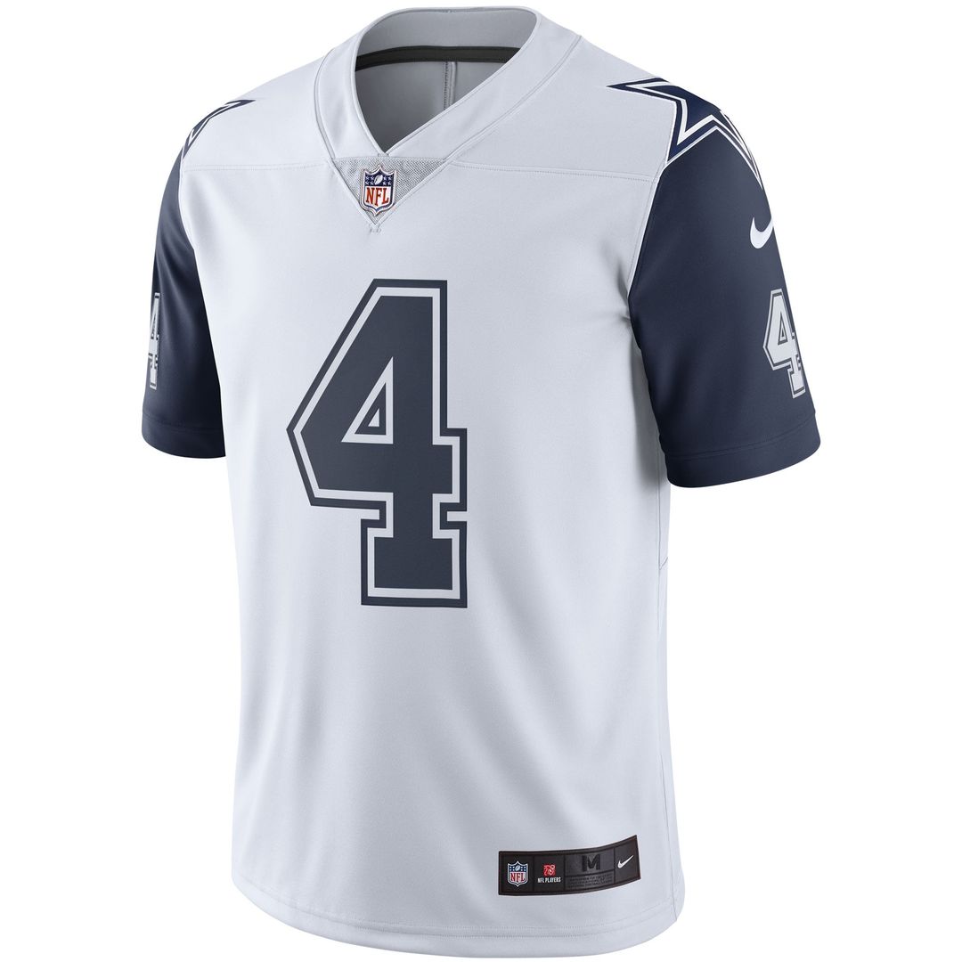 Dallas Cowboys Dak Prescott Nike Navy Vapor Limited Player Jersey - product image 8