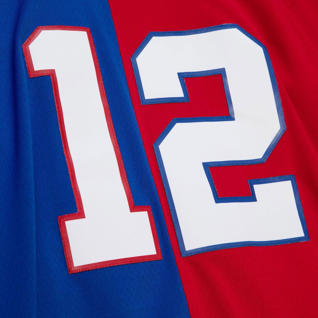 Buffalo Bills Jim Kelly Mitchell & Ness Royal/Red 1990 Split Legacy Replica Jersey - product image 4
