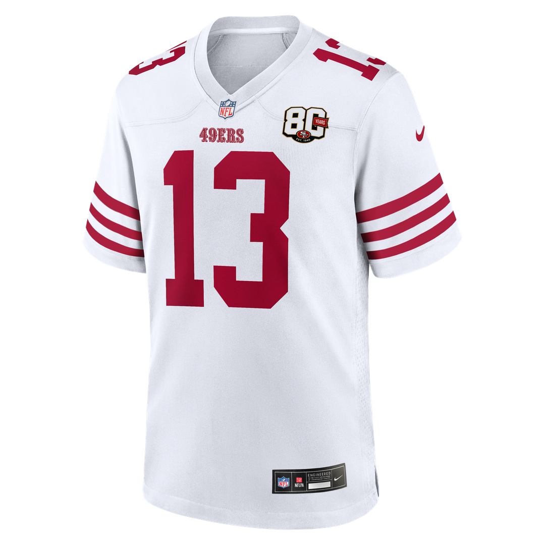 San Francisco 49ers Brock Purdy Nike White 80th Anniversary Game Jersey - product image 2
