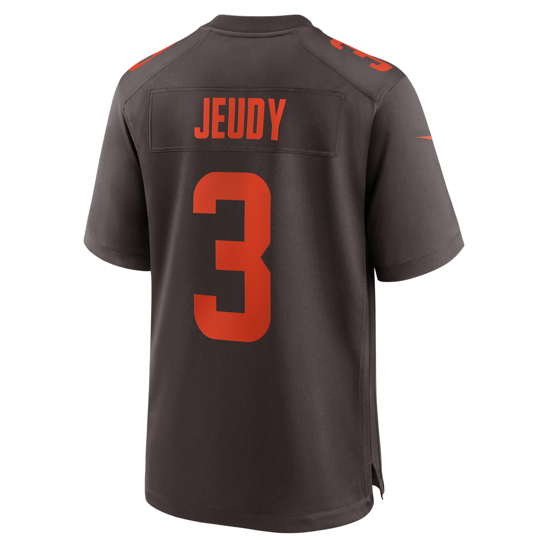 Cleveland Browns Jerry Jeudy Nike Brown Alpha Dawg Game Jersey - product image 3