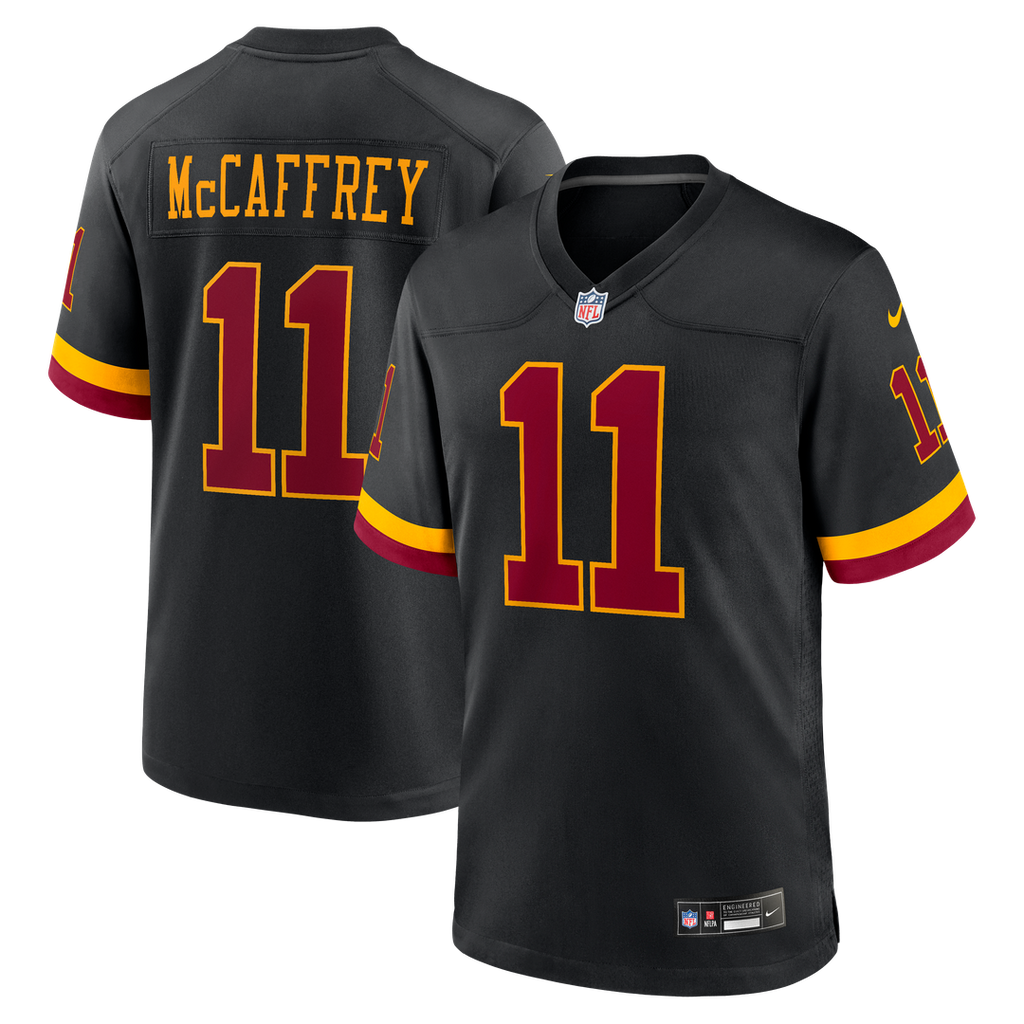 Washington Commanders Luke McCaffrey Nike Black Hail Raiser Alternate Game Jersey - product image 1