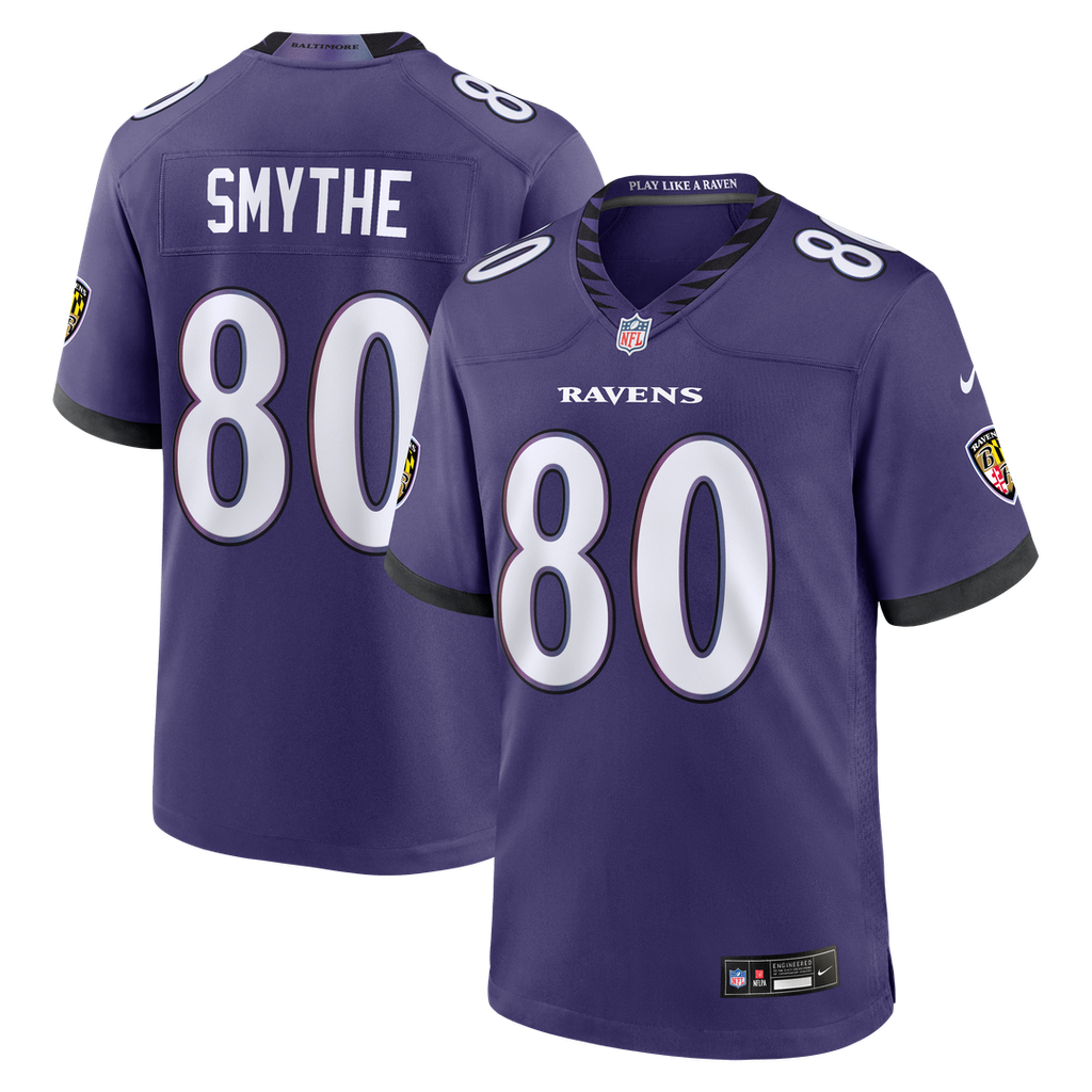Baltimore Ravens Durham Smythe Nike Purple Team Game Jersey - product image 1