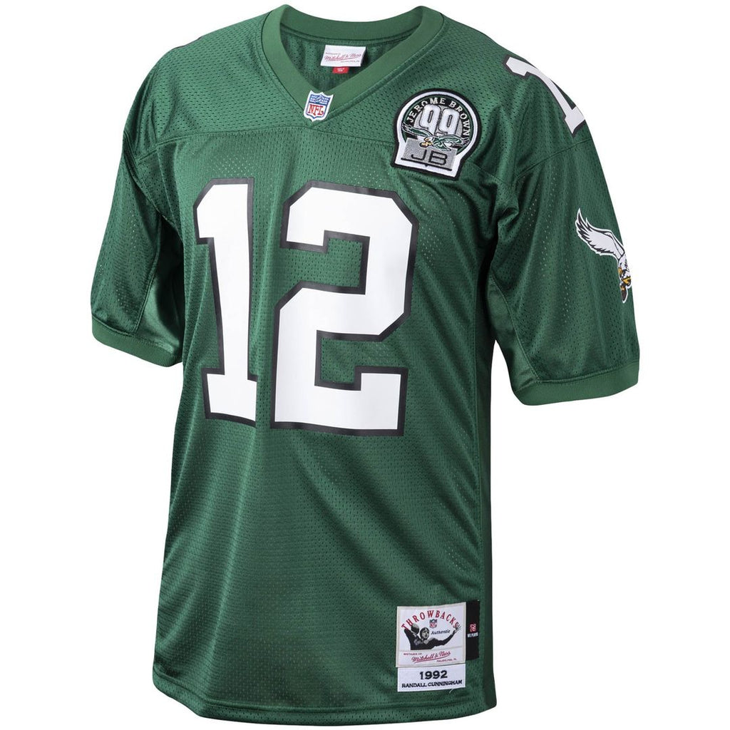 Philadelphia Eagles 1992 Randall Cunningham Mitchell & Ness Green Authentic Throwback Retired Player Jersey - product image 2