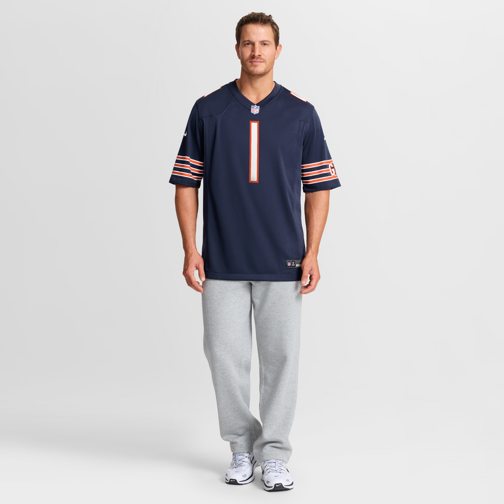 Chicago Bears Number 1 Groom Nike Navy Game Jersey - product image 7