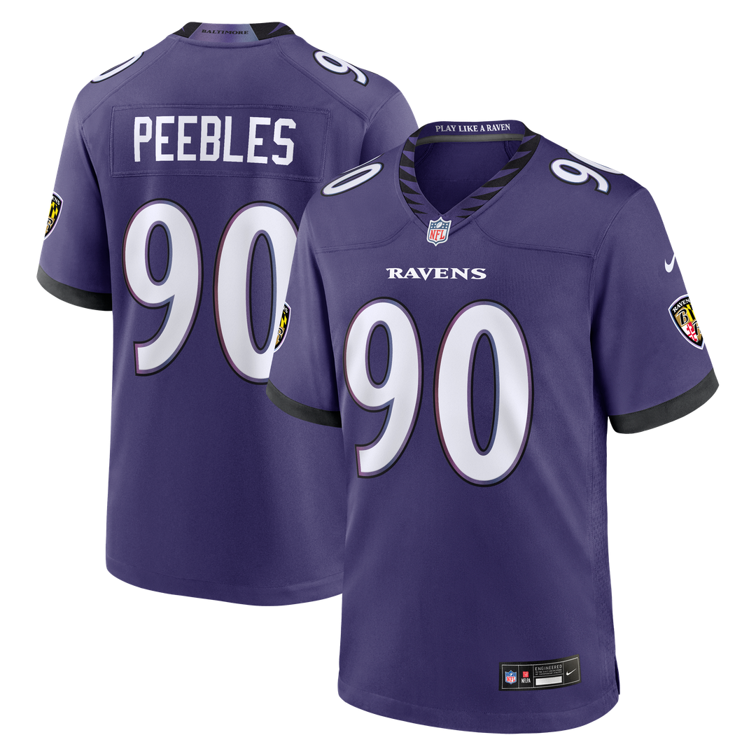 Baltimore Ravens Aeneas Peebles Nike Purple Team Game Jersey - product image 1
