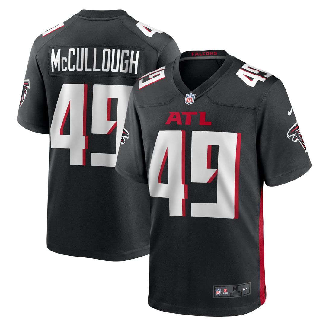 Atlanta Falcons Liam McCullough Nike Black Team Game Jersey - product image 1