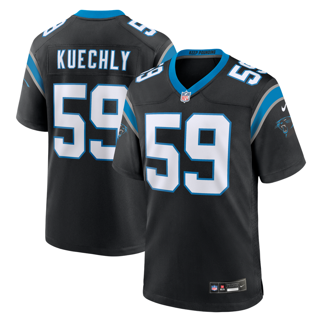 Carolina Panthers Luke Kuechly Nike Black Team Game Jersey - product image 1