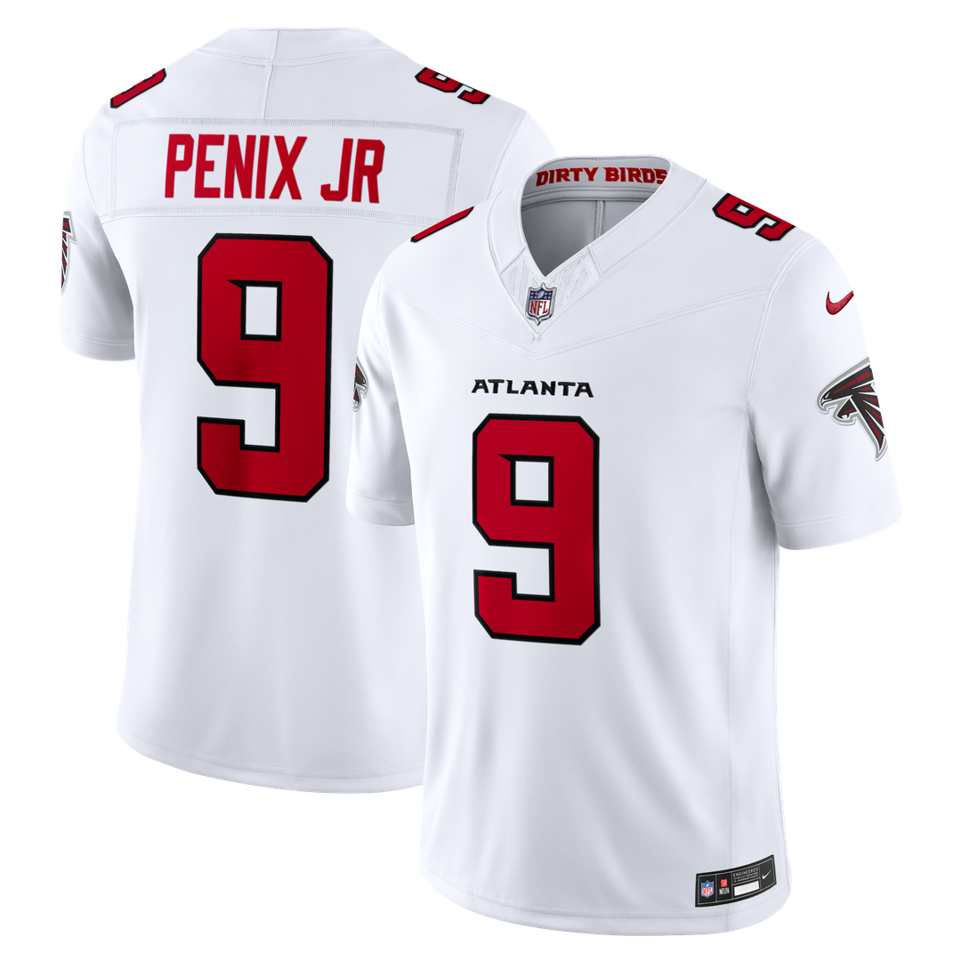 Atlanta Falcons Michael Penix Jr. Nike White Vapor F.U.S.E. Stitched Limited Jersey - product image 9