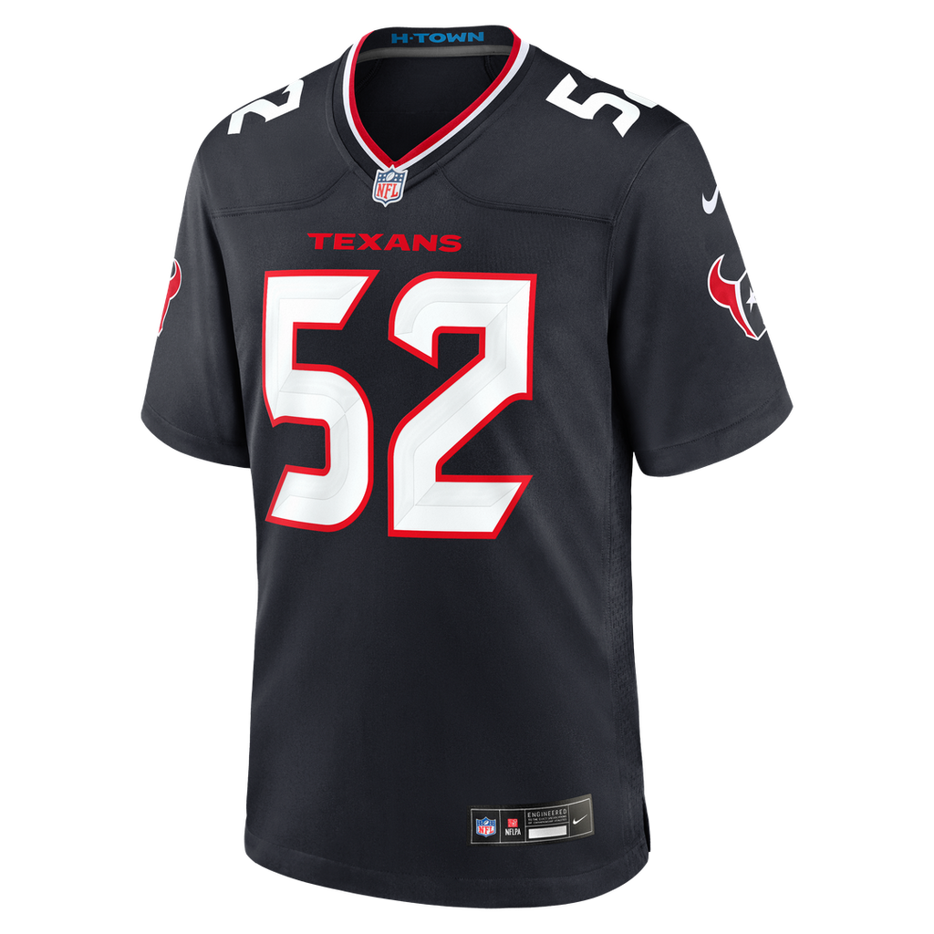 Houston Texans Xavier Thomas Nike Navy Team Game Jersey - product image 2