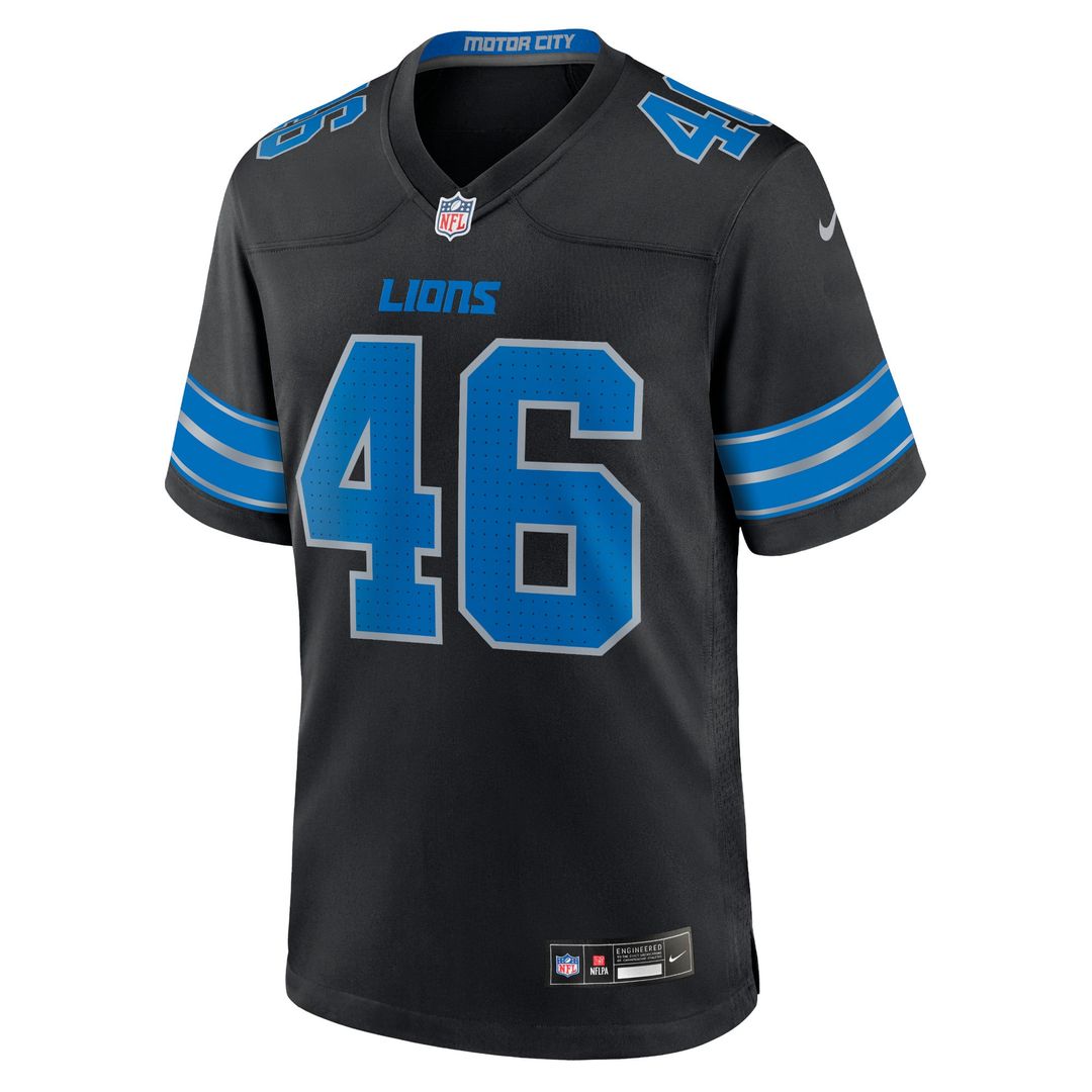 Detroit Lions Jack Campbell Nike Black 2nd Alternate Game Jersey - product image 2