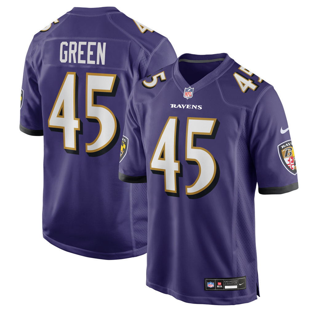Baltimore Ravens Mike Green Nike Purple Team Game Jersey - product image 1