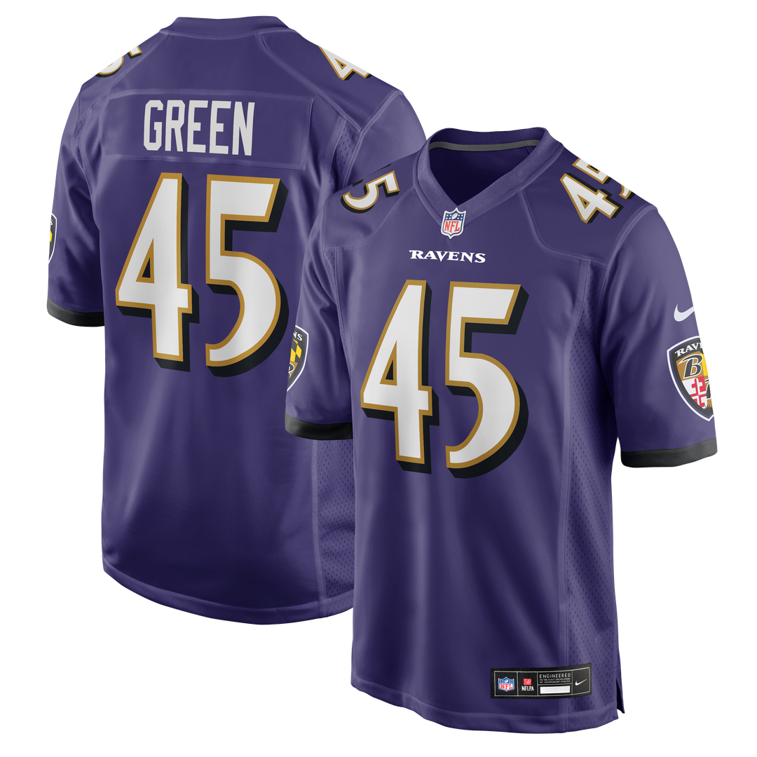 Baltimore Ravens Mike Green Nike Purple Team Game Jersey - product image 1