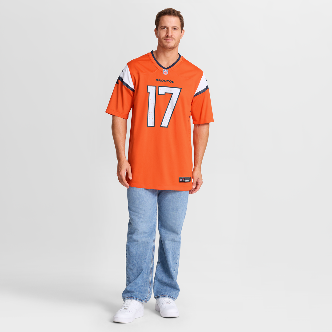 Denver Broncos Jaylen Waddle Nike Orange Game Jersey - product image 4