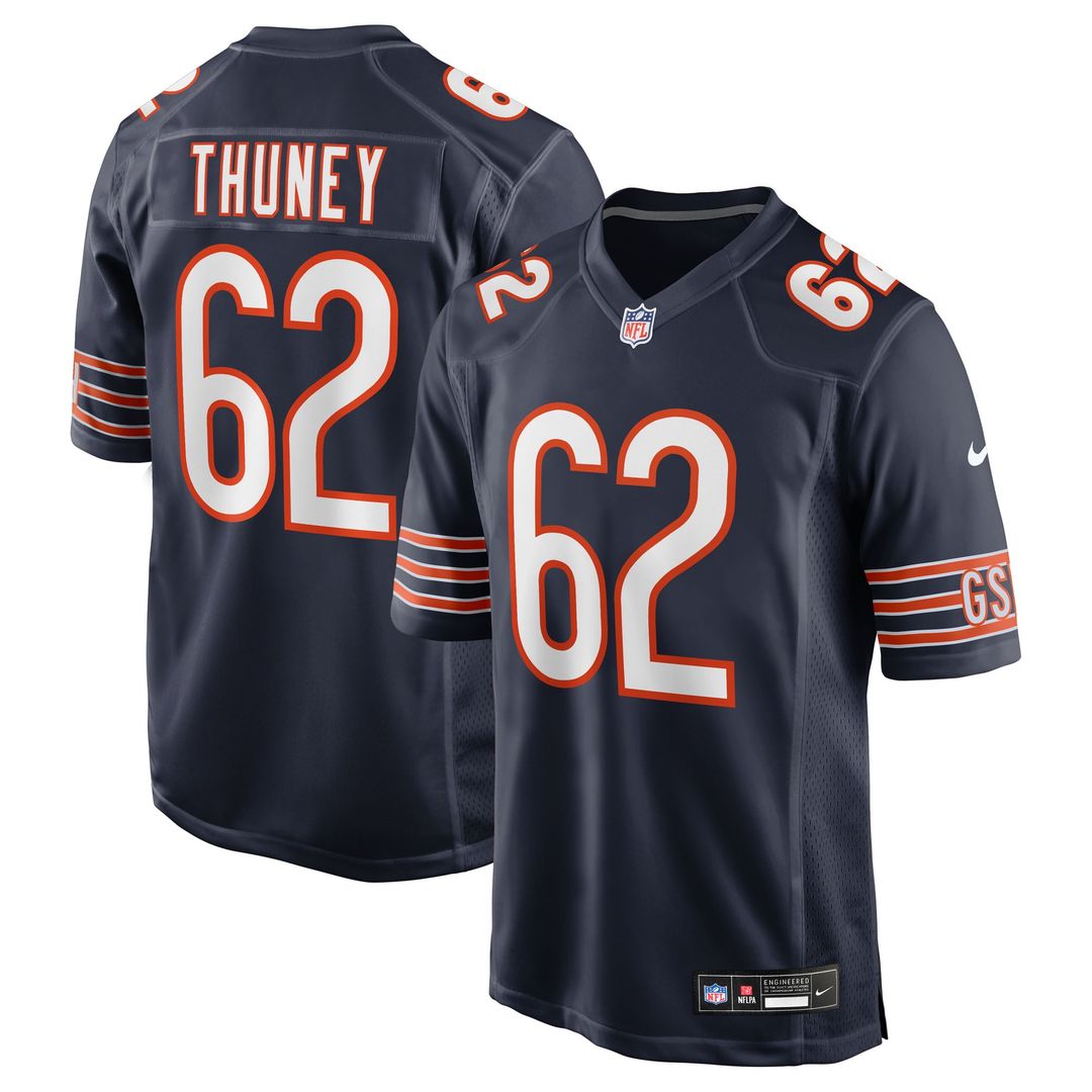 Chicago Bears Joe Thuney Nike Navy Team Game Jersey - product image 1