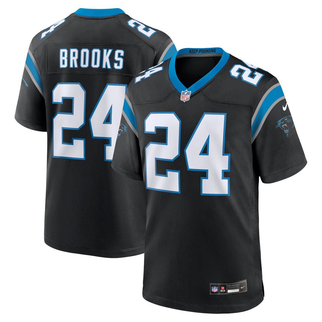 Carolina Panthers Jonathon Brooks Nike Black Game Jersey - product image 1