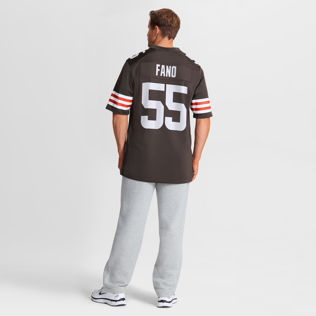 Cleveland Browns Spencer Fano Nike Brown Team Game Jersey - product image 5