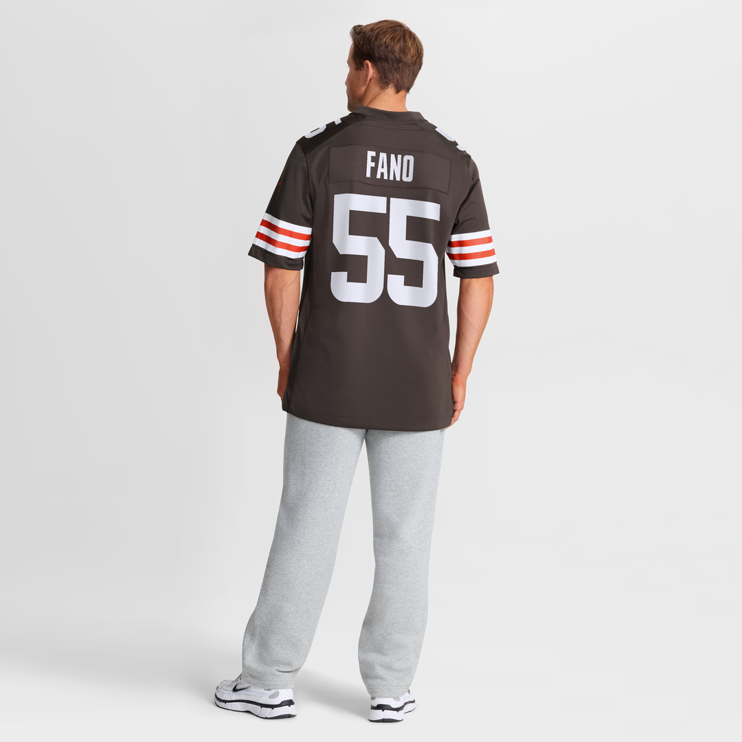 Cleveland Browns Spencer Fano Nike Brown Team Game Jersey - product image 5