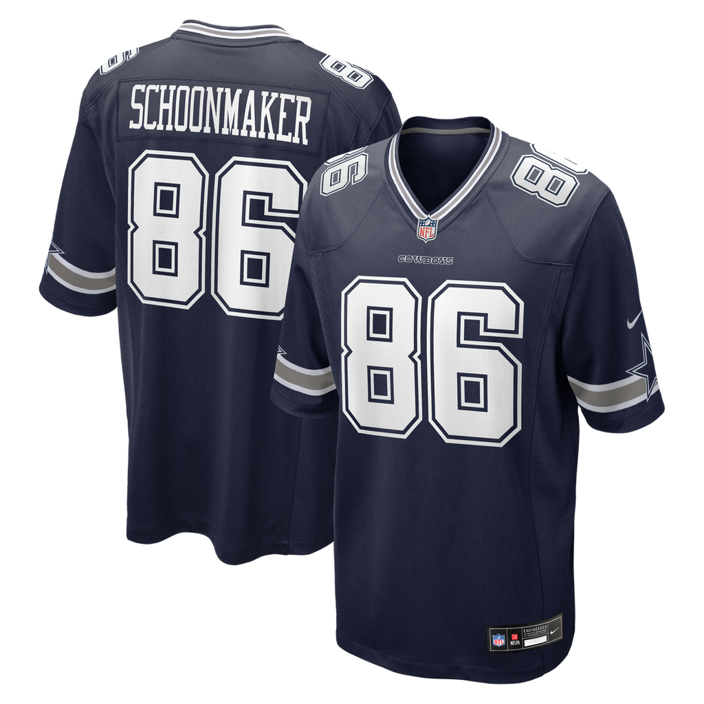 Dallas Cowboys Luke Schoonmaker Nike Navy Team Game Jersey - product image 1