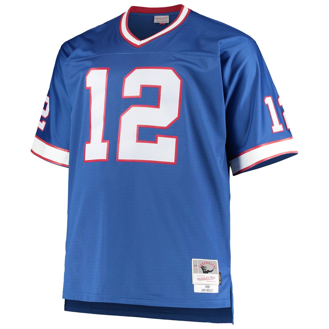 Buffalo Bills Jim Kelly Mitchell & Ness Royal Big & Tall 1990 Retired Player Replica Jersey - product image 2