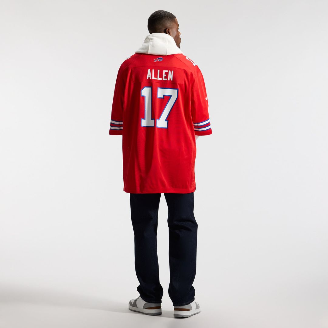 Buffalo Bills Josh Allen Nike Red Alternate Game Player Jersey - product image 6