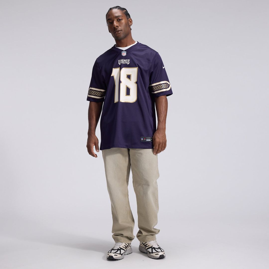 Minnesota Vikings Justin Jefferson Nike Purple 2026 Rivalries Collection Game Jersey - product image 5