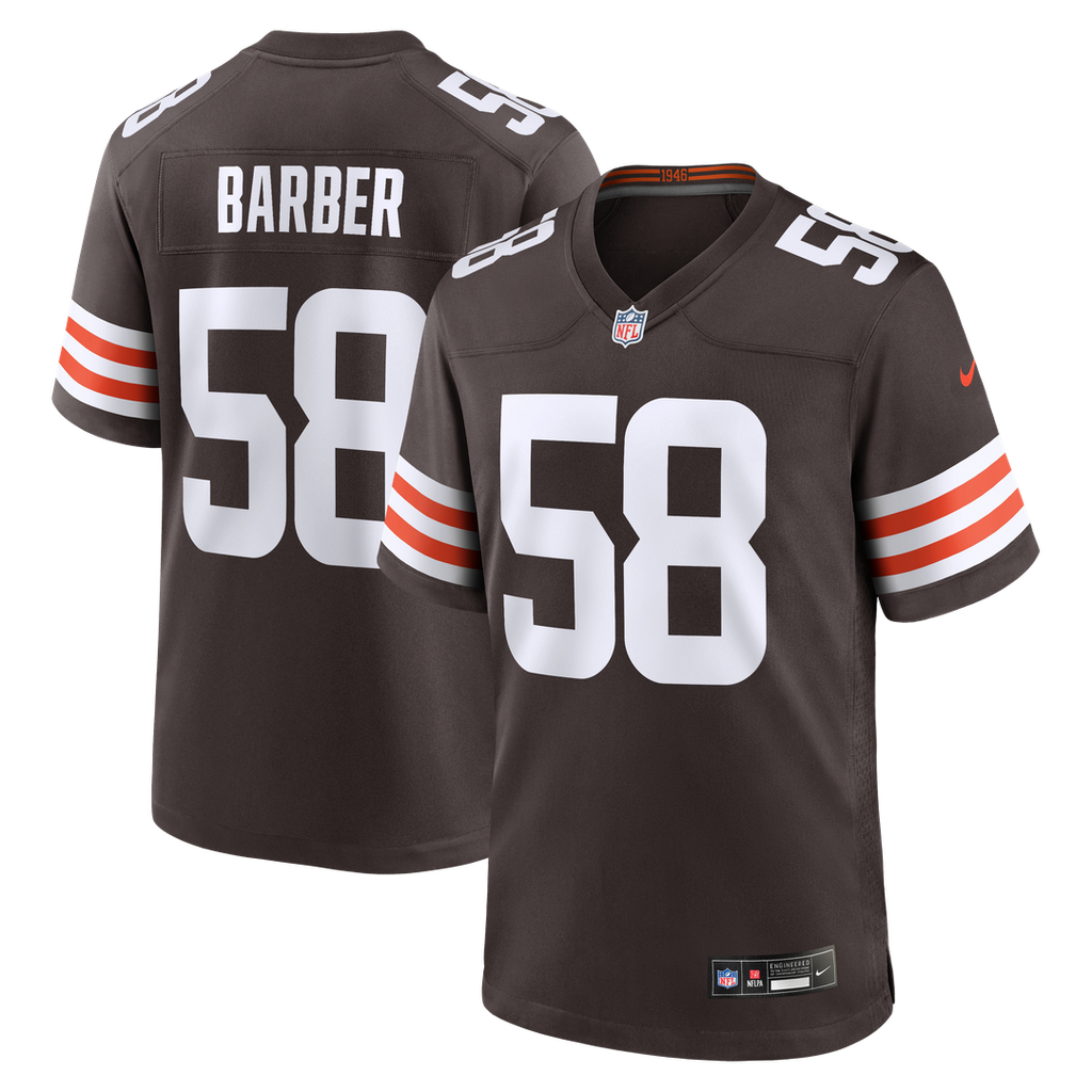 Cleveland Browns Austin Barber Nike Brown Team Game Jersey - product image 1