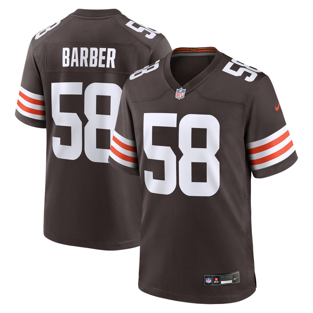 Cleveland Browns Austin Barber Nike Brown Team Game Jersey - product image 1