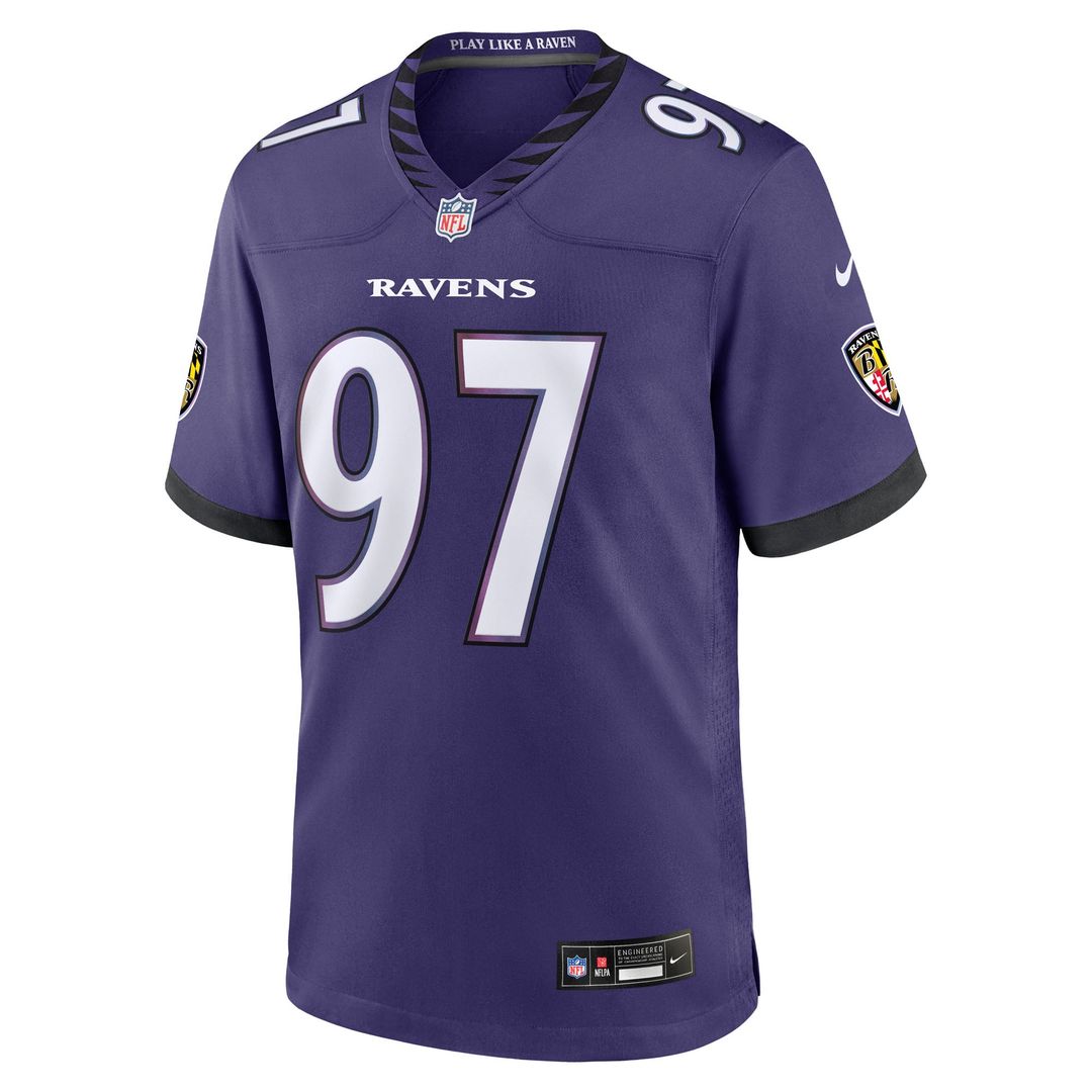 Baltimore Ravens Ethan Burke Nike Purple Team Game Jersey - product image 2