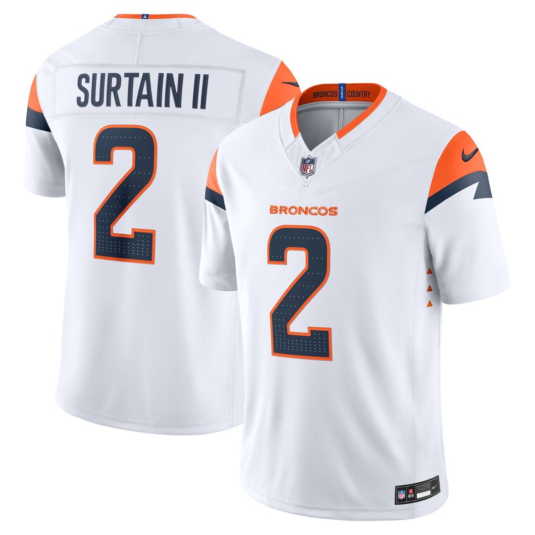Denver Broncos Pat Surtain II Nike Navy Alternate Vapor F.U.S.E. Stitched Limited Jersey - product image 22