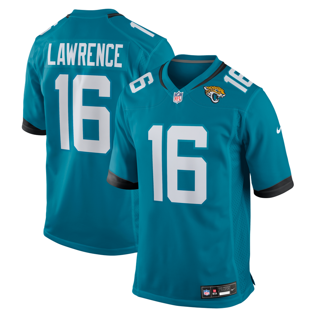Jacksonville Jaguars Trevor Lawrence Nike Teal Game Jersey - product image 1