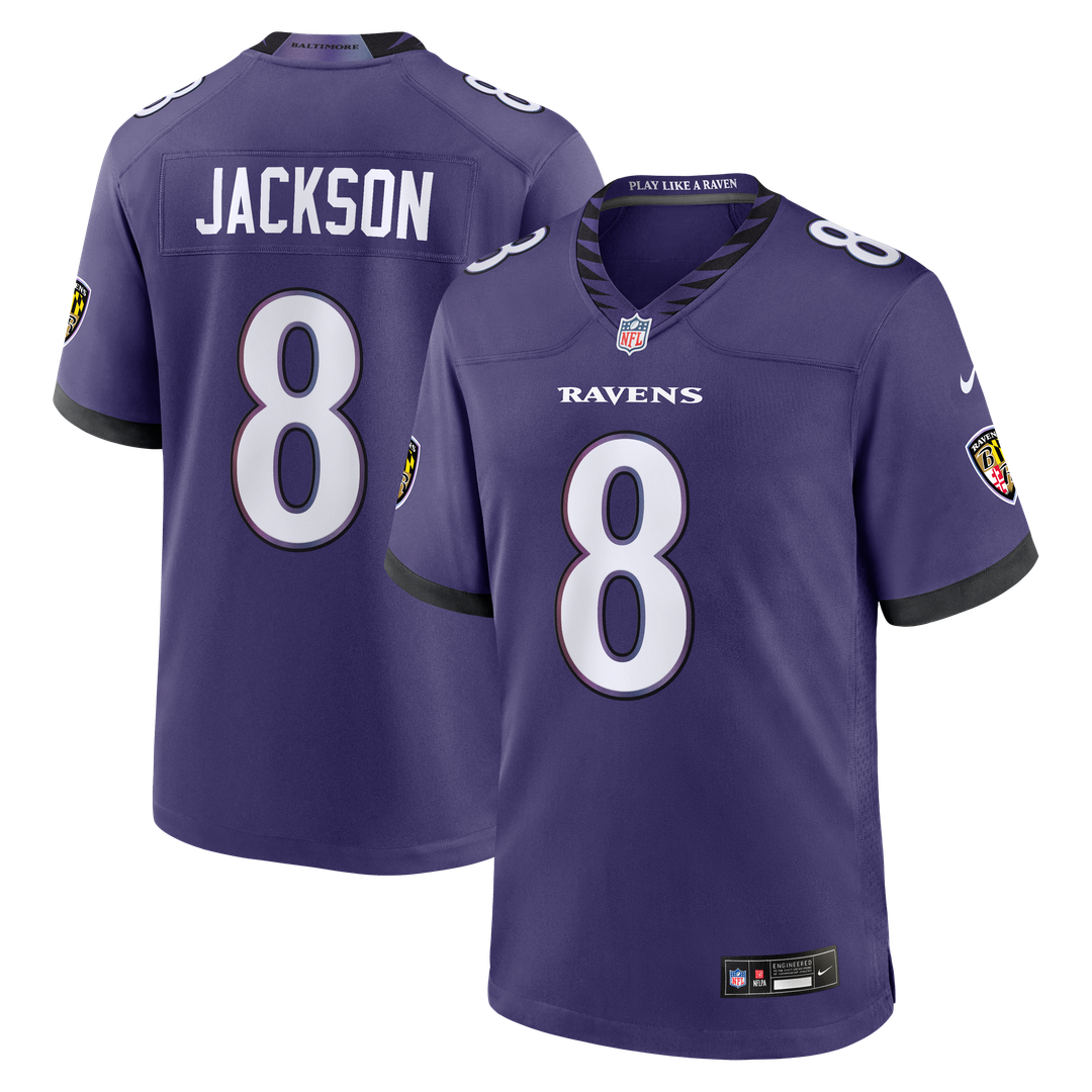 Baltimore Ravens Lamar Jackson Nike Purple Team Game Jersey - product image 1