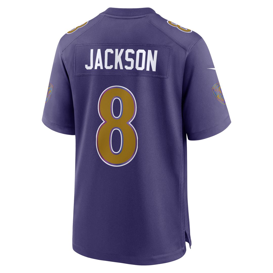 Baltimore Ravens Lamar Jackson Nike Black Alternate Game Jersey - product image 9