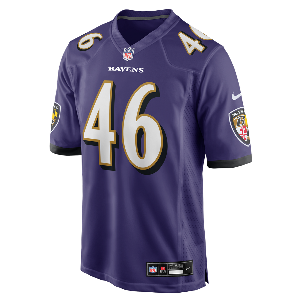 Baltimore Ravens Nick Moore Nike Purple Game Jersey - product image 2