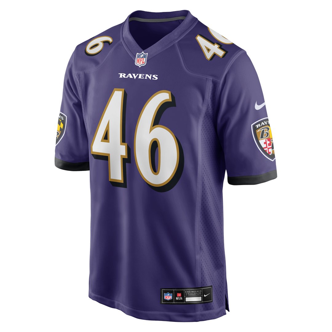 Baltimore Ravens Nick Moore Nike Purple Game Jersey - product image 2