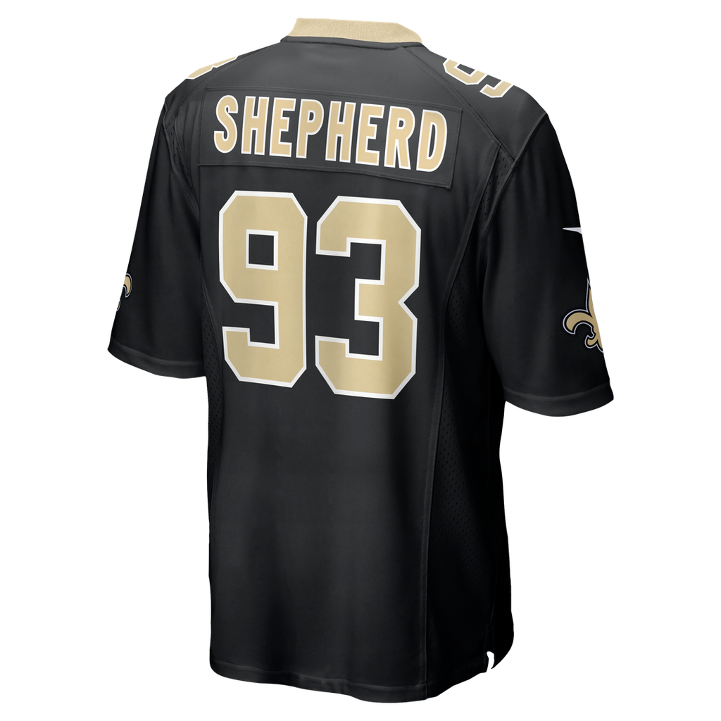 New Orleans Saints Nathan Shepherd Nike Black Game Jersey - product image 3