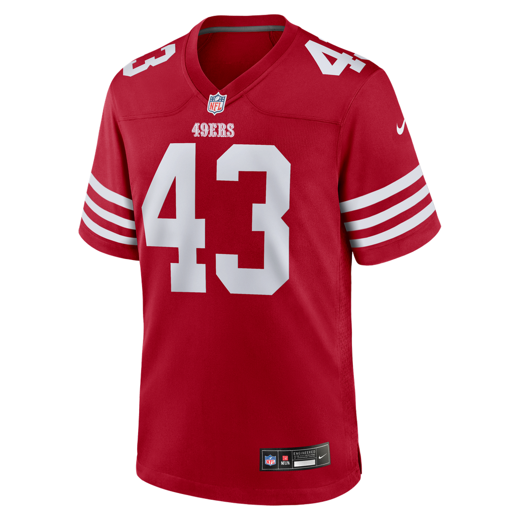 San Francisco 49ers Eric Kendricks Nike Scarlet Team Game Jersey - product image 2