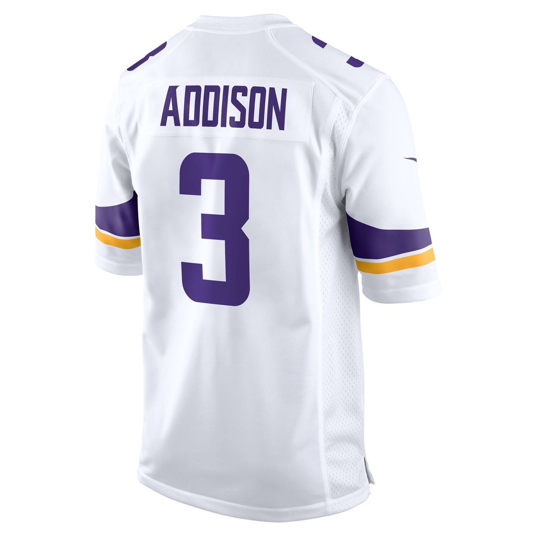 Minnesota Vikings Jordan Addison Nike White Away Game Jersey - product image 6
