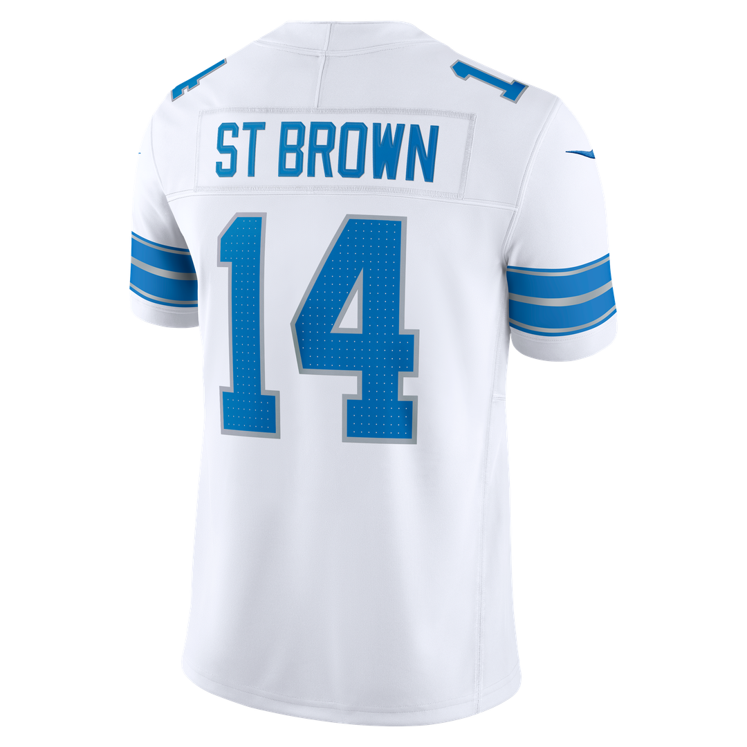 Detroit Lions Amon-Ra St. Brown Nike White Vapor F.U.S.E. Stitched Limited Jersey - product image 6