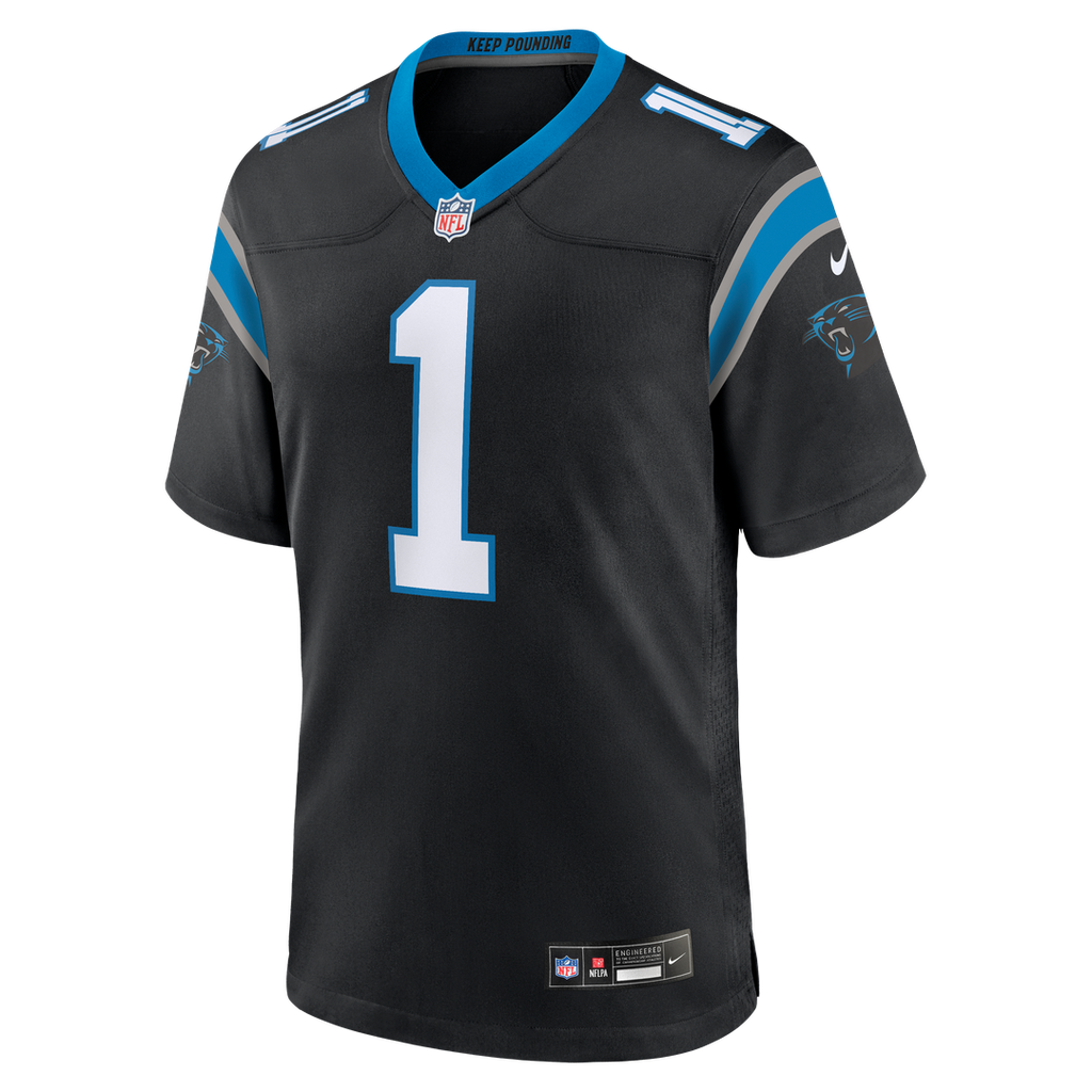 Carolina Panthers Cam Newton Nike Black Team Retired Game Jersey - product image 2
