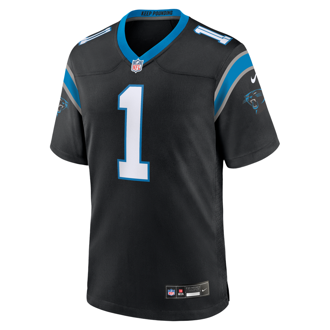Carolina Panthers Cam Newton Nike Black Team Retired Game Jersey - product image 2