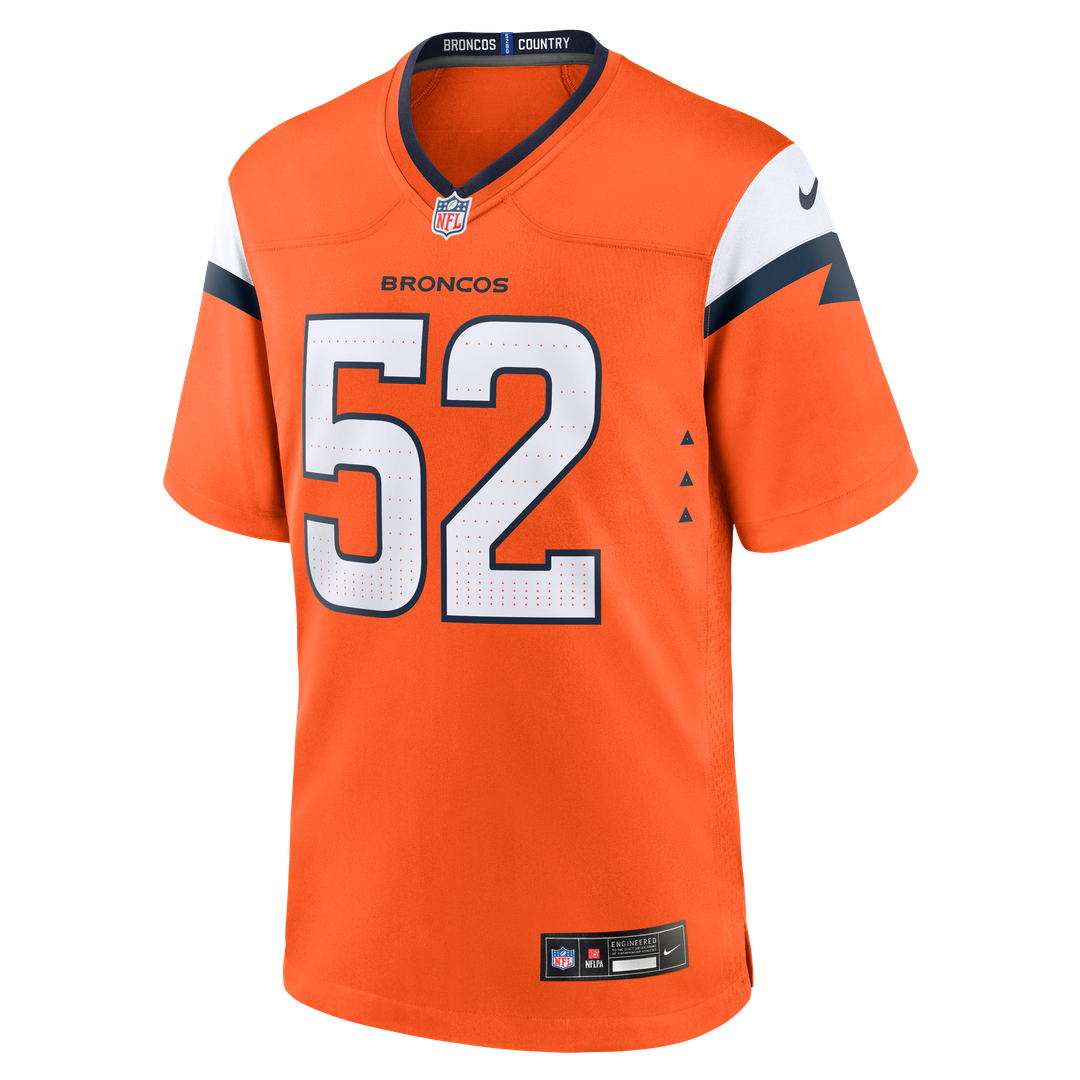 Denver Broncos Jonah Elliss Nike Orange Team Game Jersey - product image 2