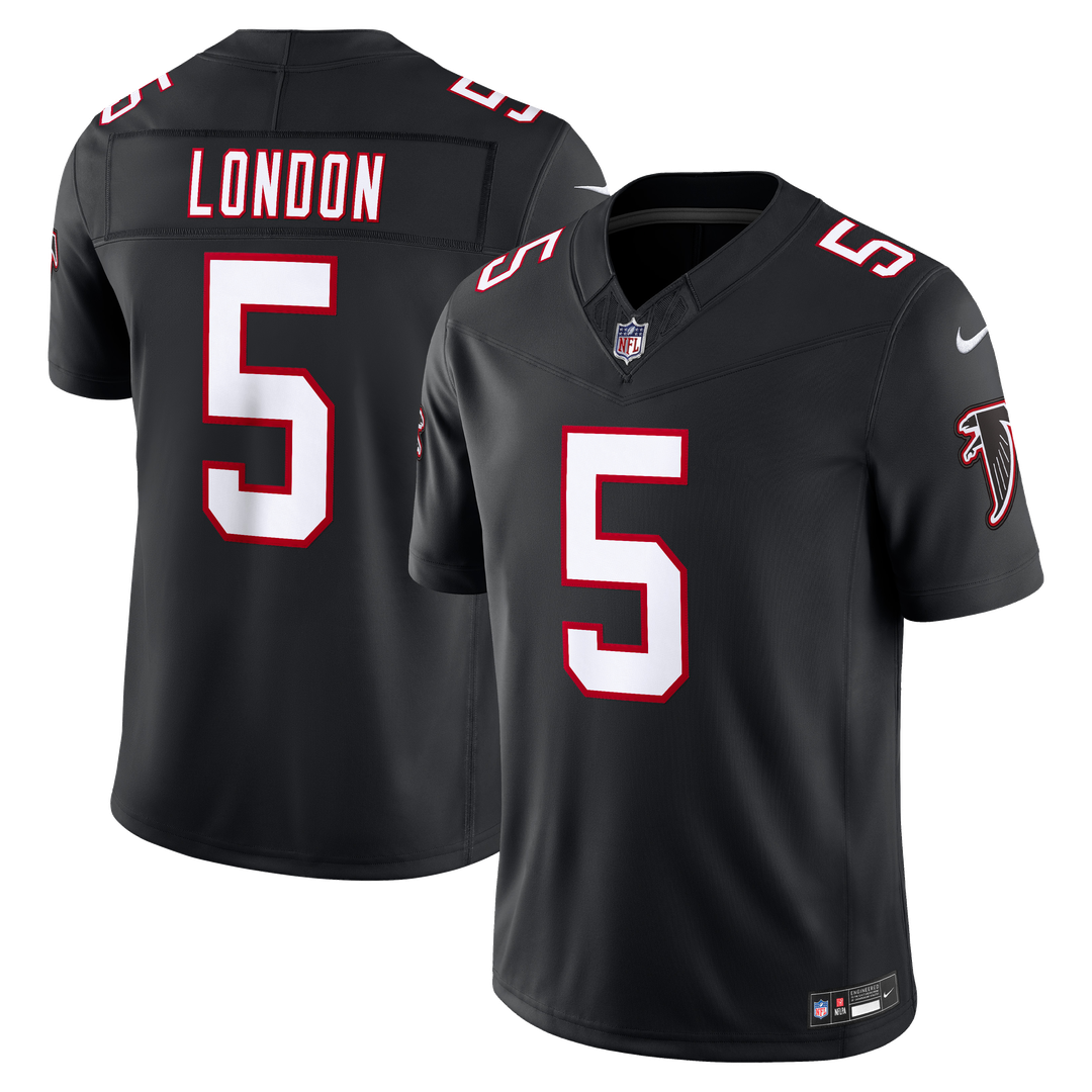 Atlanta Falcons Drake London Nike Black Alternate Throwback Vapor F.U.S.E. Stitched Limited Jersey - product image 4