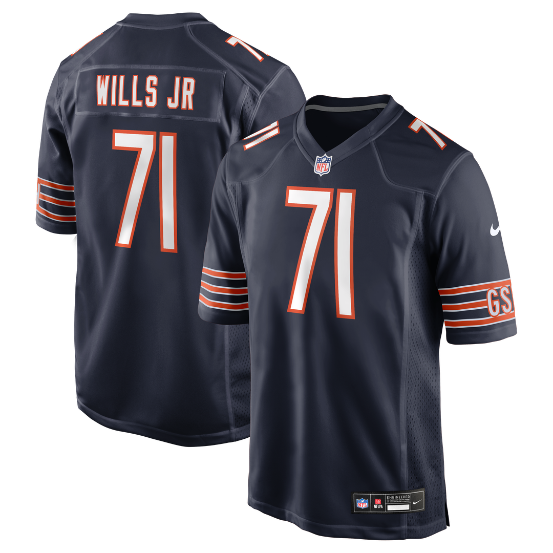 Chicago Bears Jedrick Wills Jr. Nike Navy Team Game Jersey - product image 1