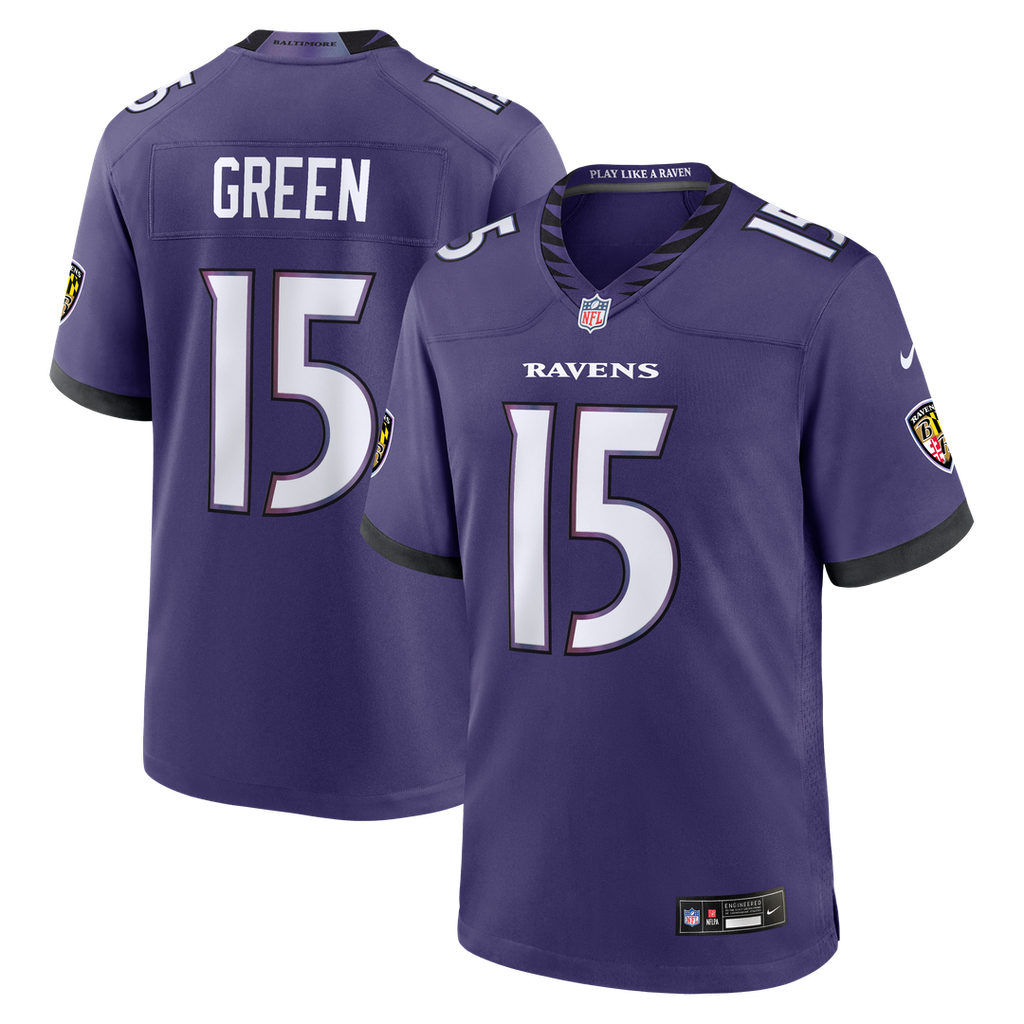 Baltimore Ravens Mike Green Nike Purple Team Game Jersey - product image 1