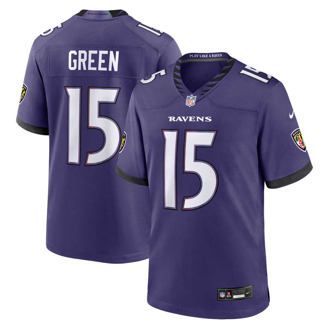 Baltimore Ravens Mike Green Nike Purple Team Game Jersey - product image 1